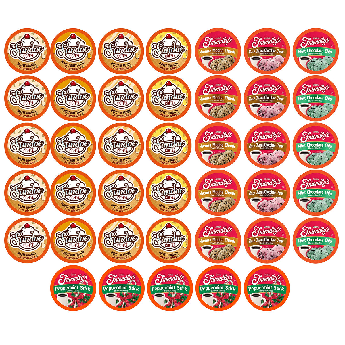 Two Rivers Coffee ice cream flavored pods sampler, showcasing nostalgic flavors for Keurig brewers