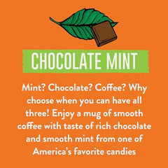Two Rivers Coffee Junior Mint cup with steam hints at smooth balance and refreshing mint finish.