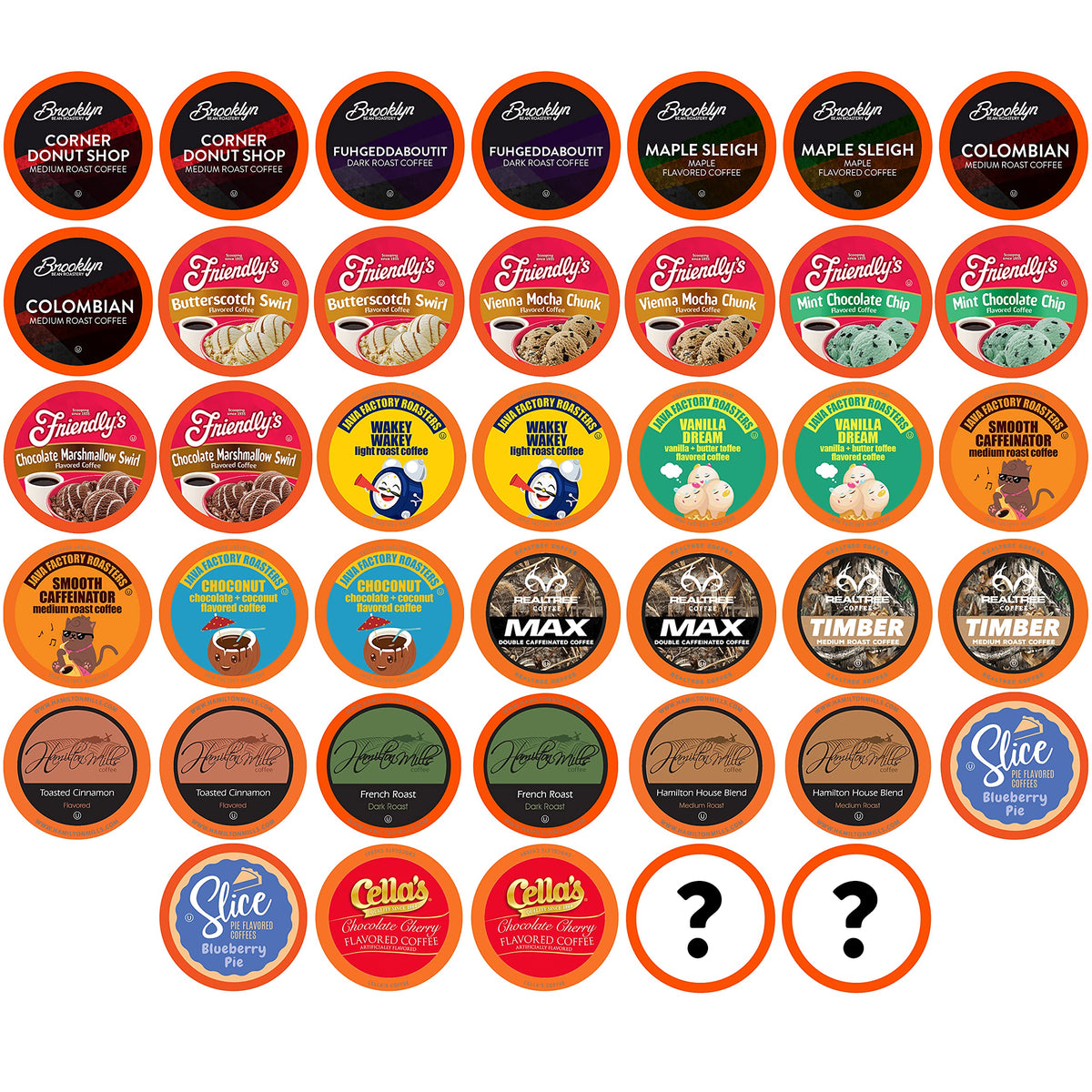 Two Rivers Coffee Mega Coffee Lovers Pods pack offers versatile variety for gatherings.