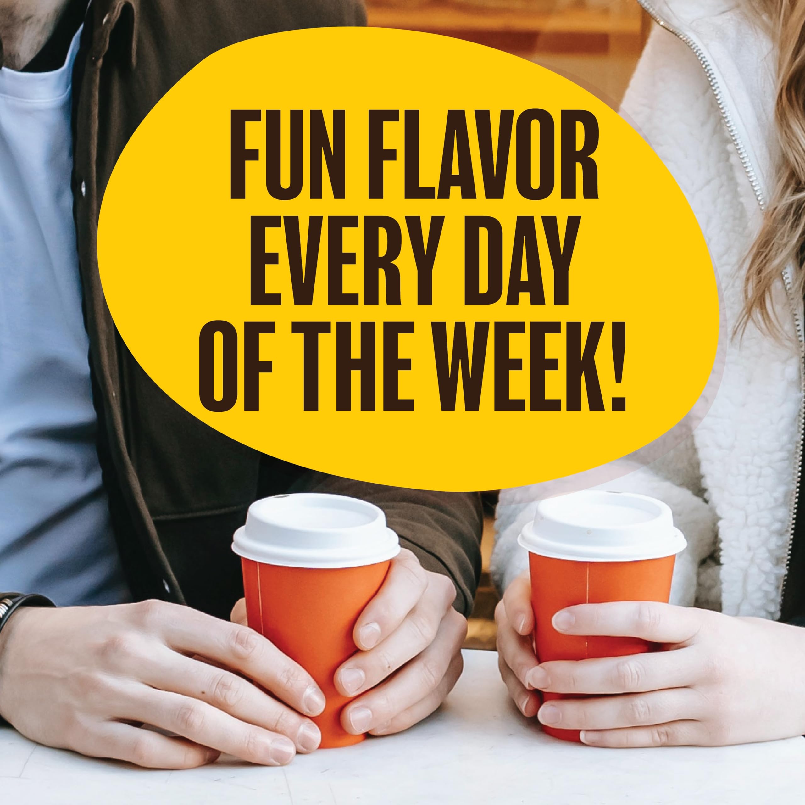 Two Rivers Coffee hazelnut flavor brings warm, nutty aroma.
