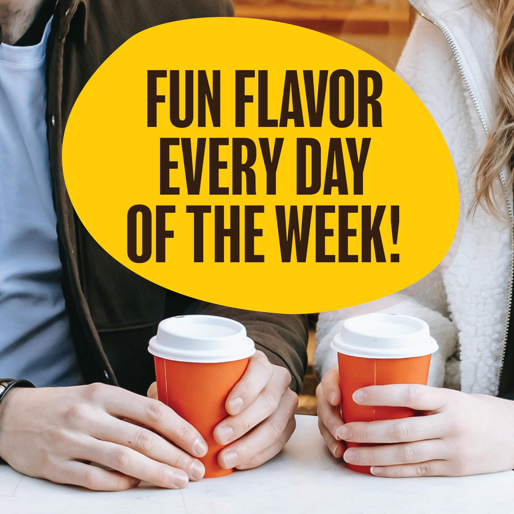 Two Rivers Coffee hazelnut flavor brings warm, nutty aroma.