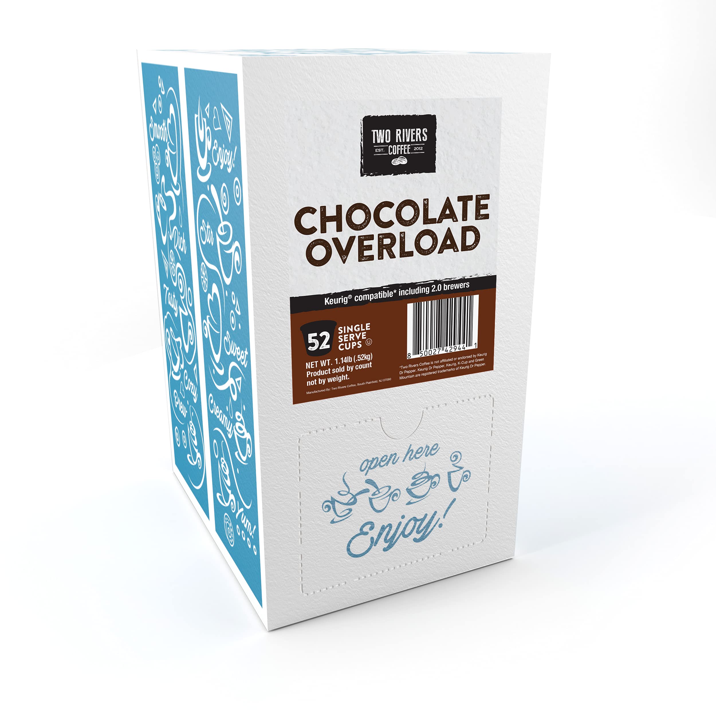 Two Rivers Coffee sampler pack front view, perfect for discovering favorites in one purchase.