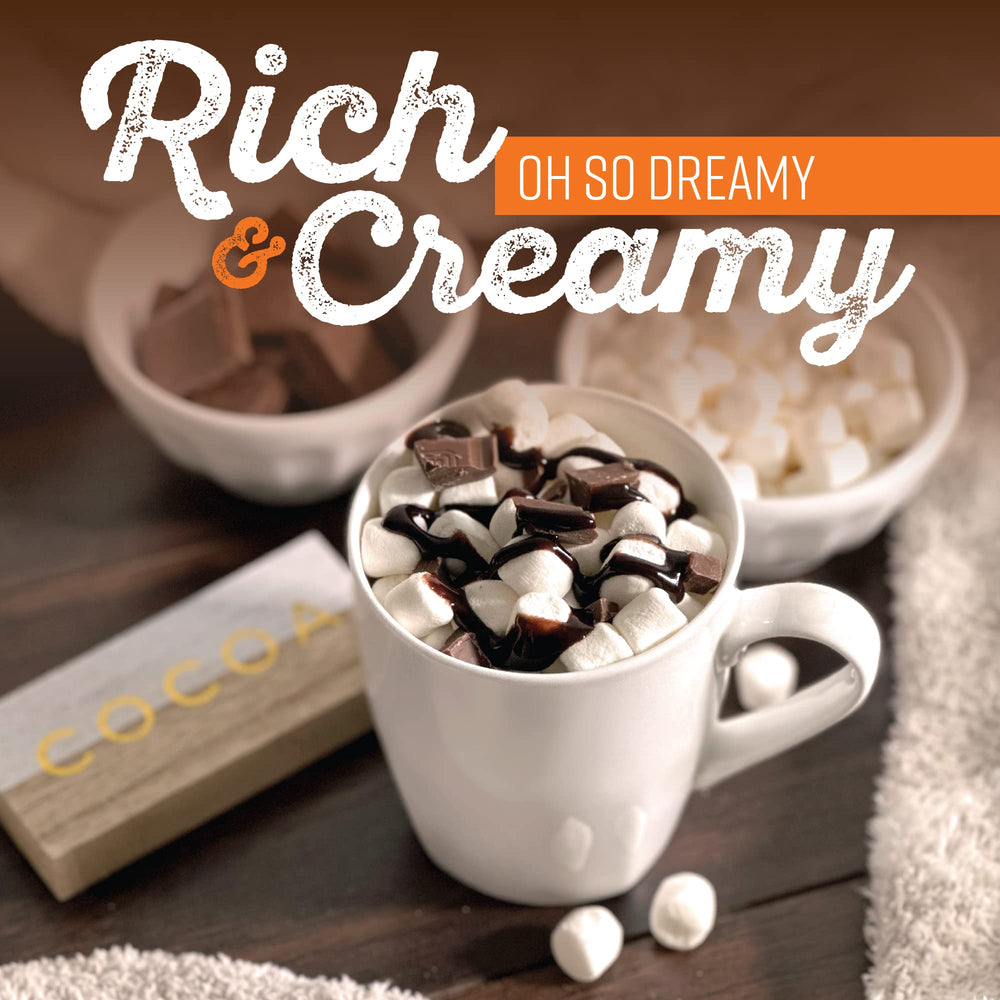 Two Rivers Creamery Chocolate Devotion pods in premium cocoa blend.
