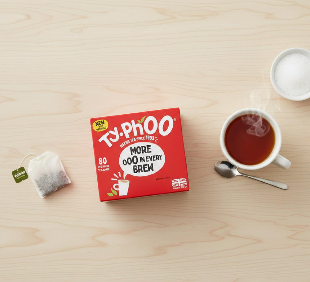 Typhoo Everyday 80 tea bags blended England shows quality