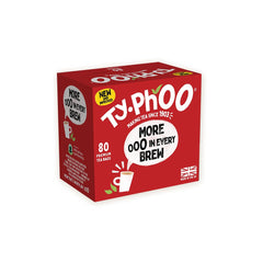 Typhoo Everyday 80 tea bags in cup show brisk, refreshing flavor