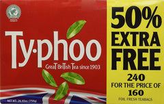 TY.PHOO tea bags back view showing two-box packaging convenience.