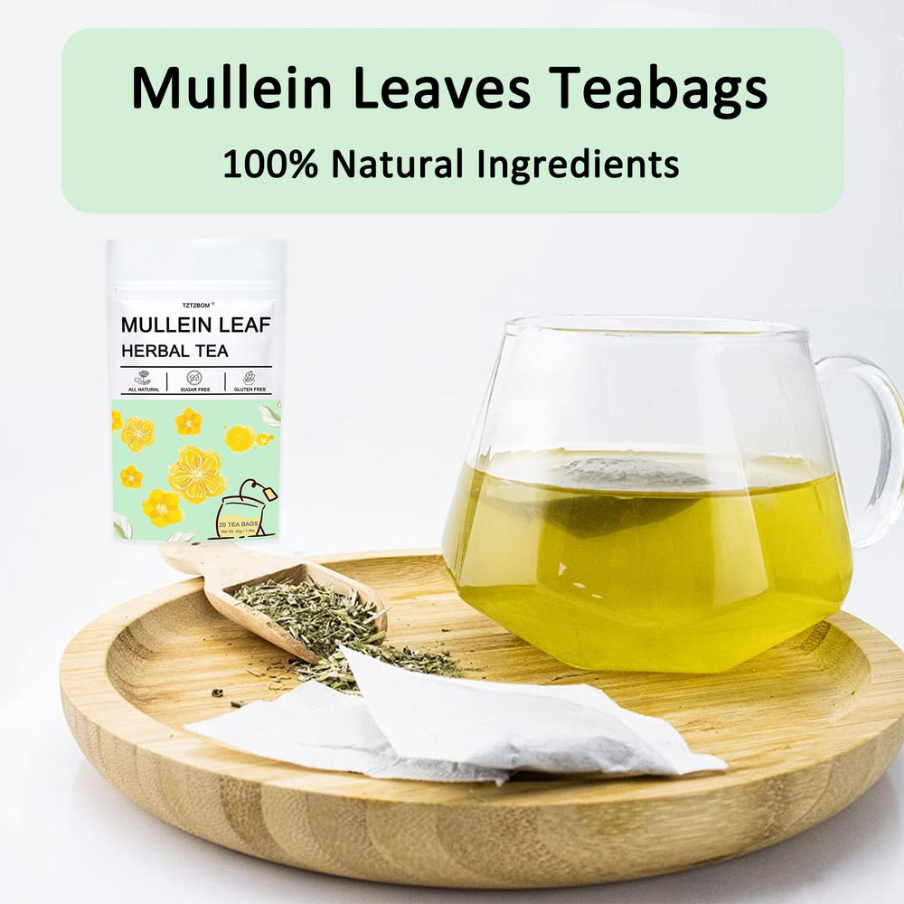 TZTZBOM Field-grown mullein leaves from pesticide-free fields for pure herbal flavor.