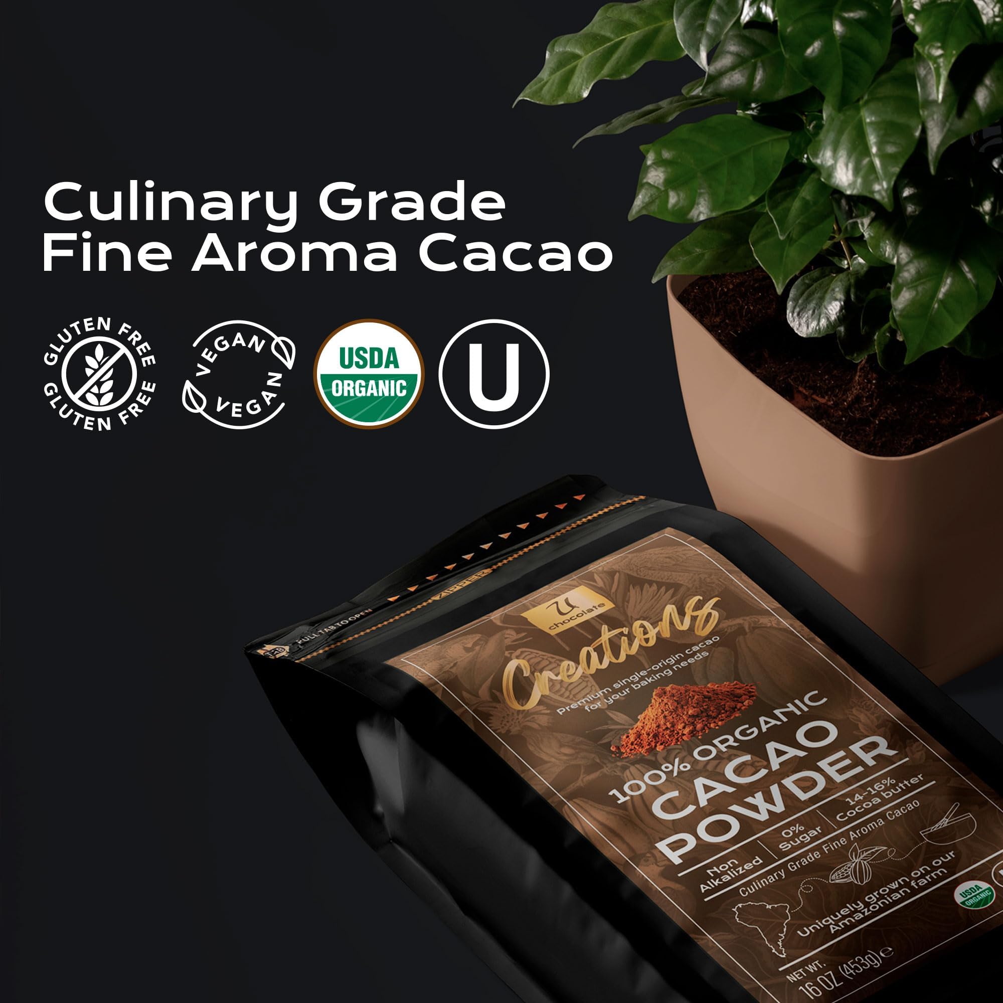 U Chocolate Creations Peruvian Amazon farm scene highlights origin and authenticity.