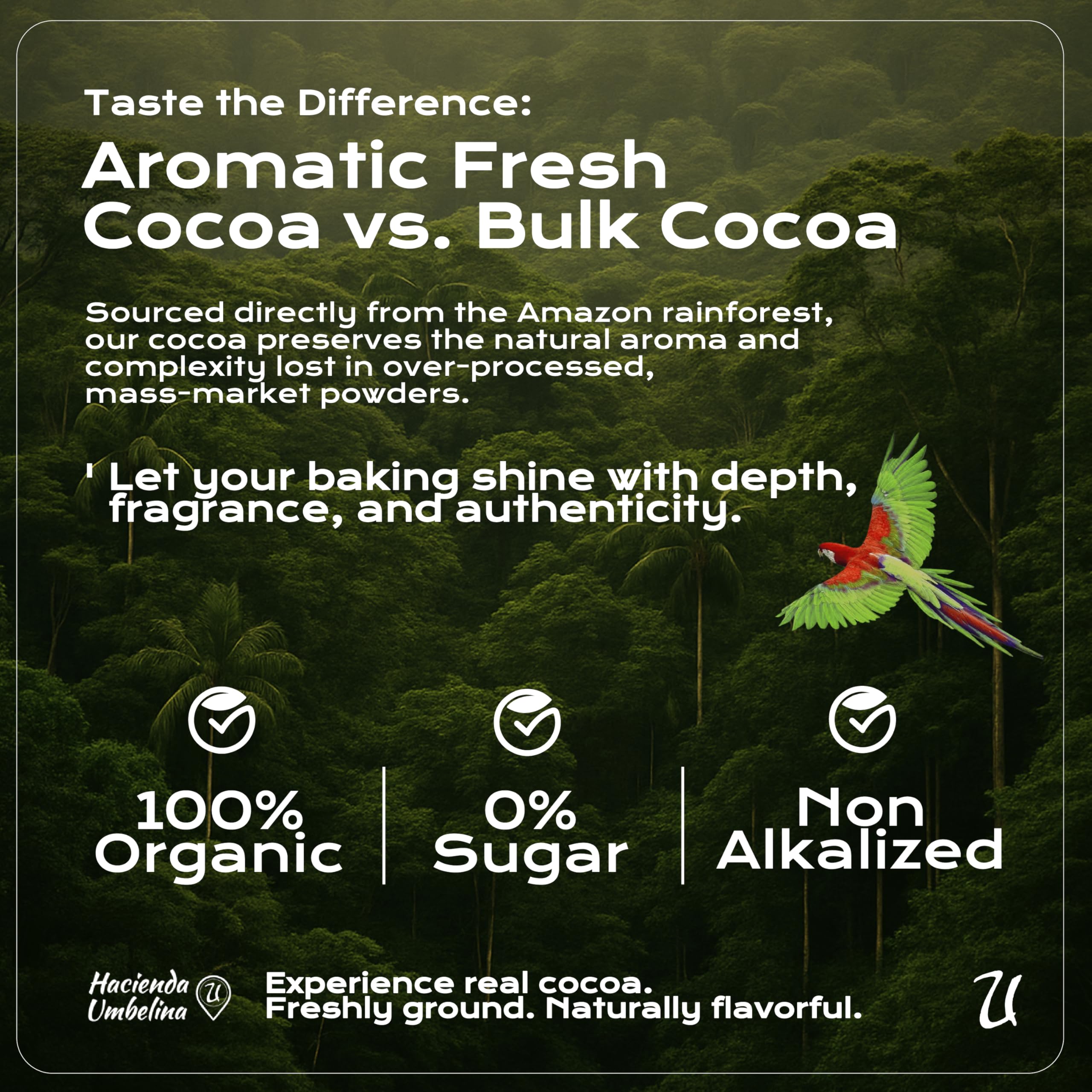 U Chocolate Creations tree-to-u traceability badge signals transparency.