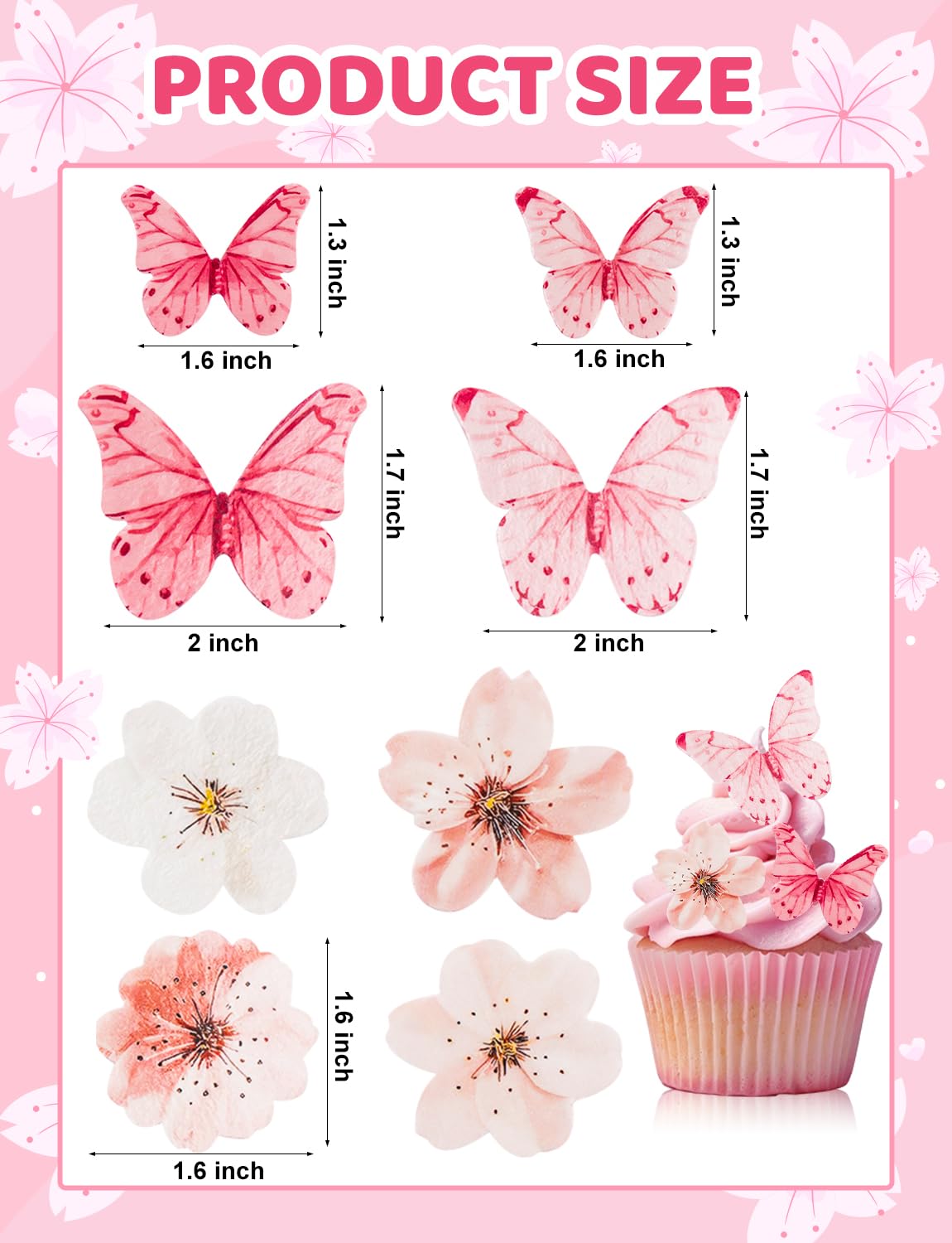 UAYVEBS 3D flower cake topper for depth and dimension
