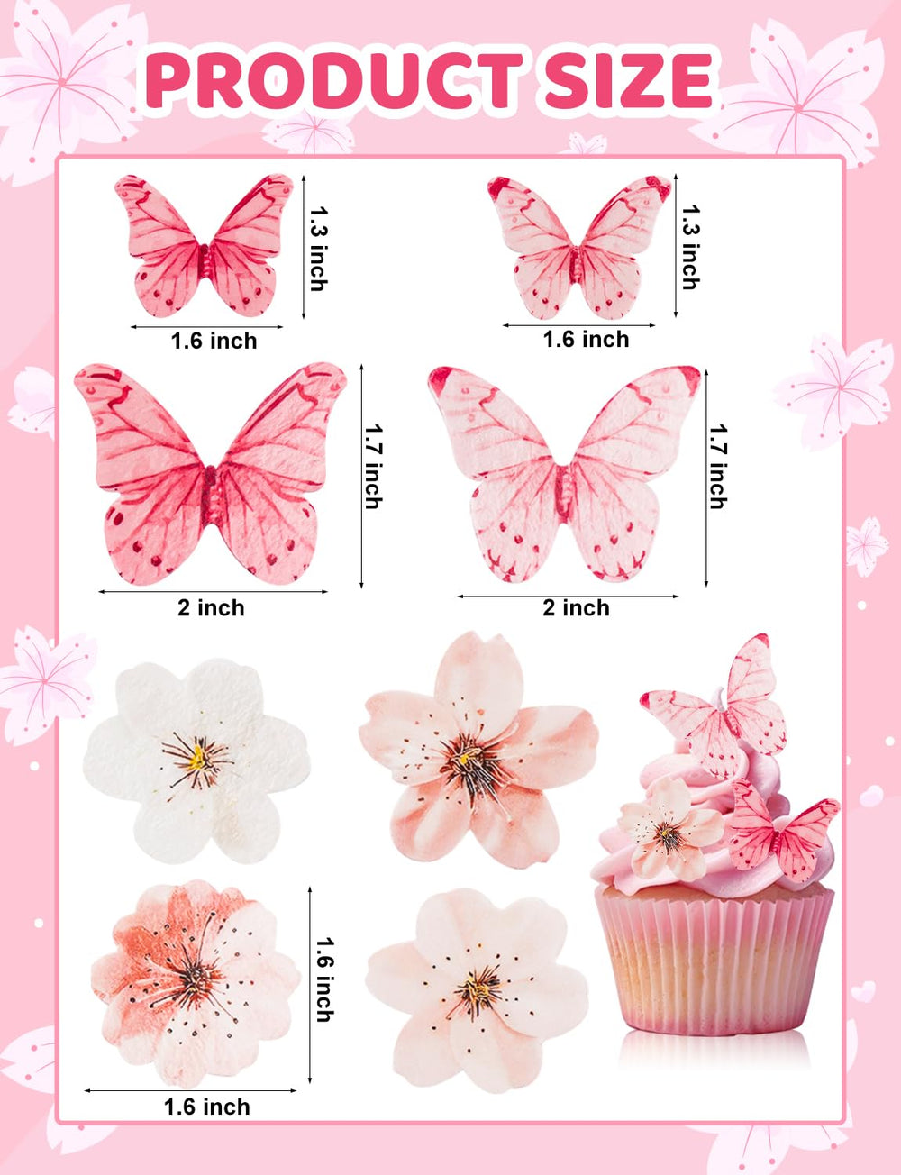 UAYVEBS 3D flower cake topper for depth and dimension