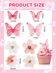 UAYVEBS 3D flower cake topper for depth and dimension