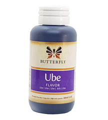 Ube Butterfly 2oz bottle close-up shows smooth paste for precise flavoring