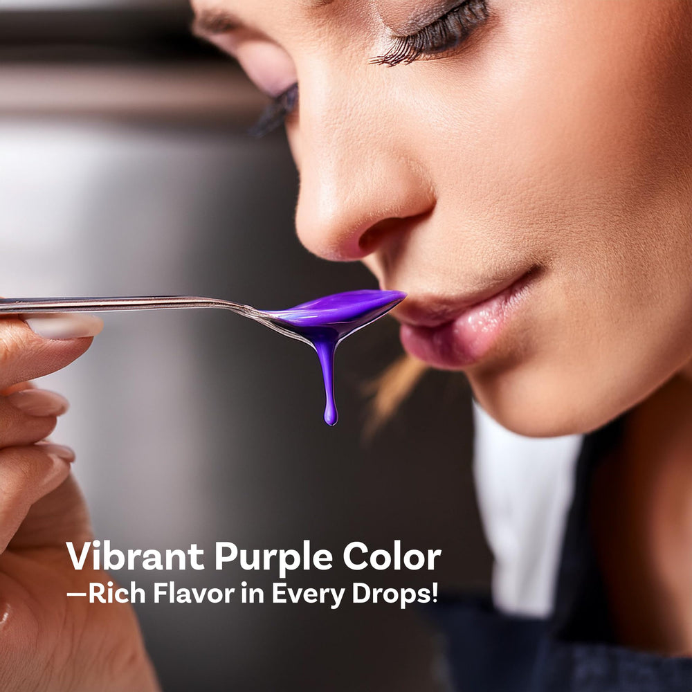 Ube Butterfly flavoring Indonesia origin framed with cultural imagery.
