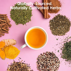 UBEEKOO Tea ingredients red raspberry leaf and tulsi for gentle daily wellness
