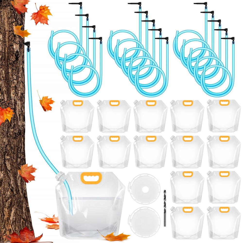 UJG maple tapping kit taps for efficient multi-tree sap collection.
