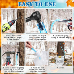 UJG tubing connects taps smoothly, guiding sap to storage with minimal leaks.