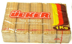 Ulker Tea Biscuits pack shot, ideal with tea or coffee for a comforting snack.