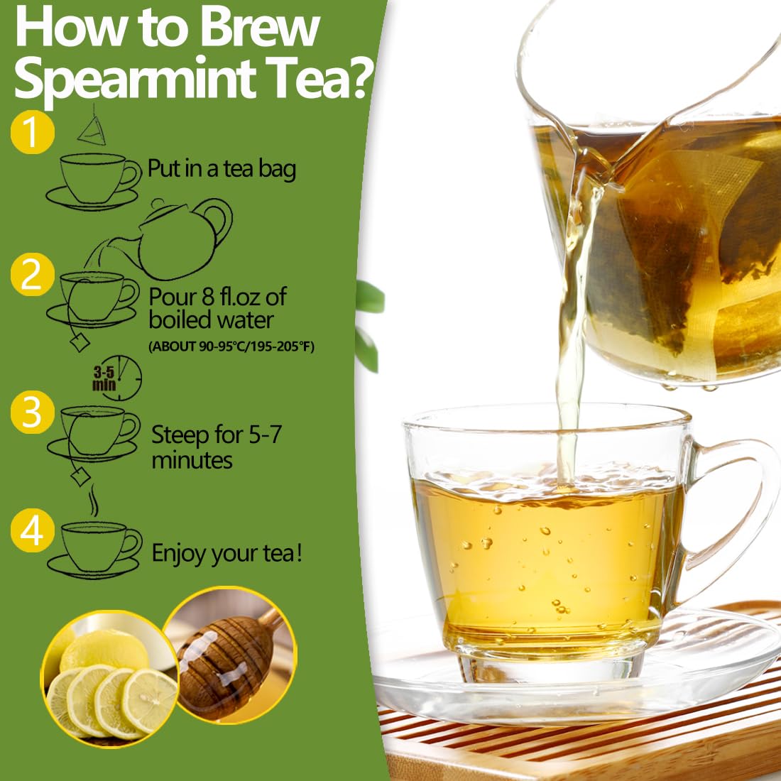 ULTHMOK 100 pure spearmint leaves for additive-free tea