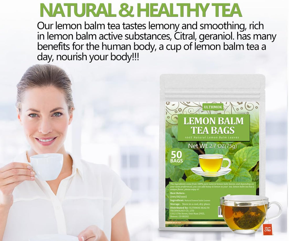 ULTHMOK aroma steam rising from lemon balm tea