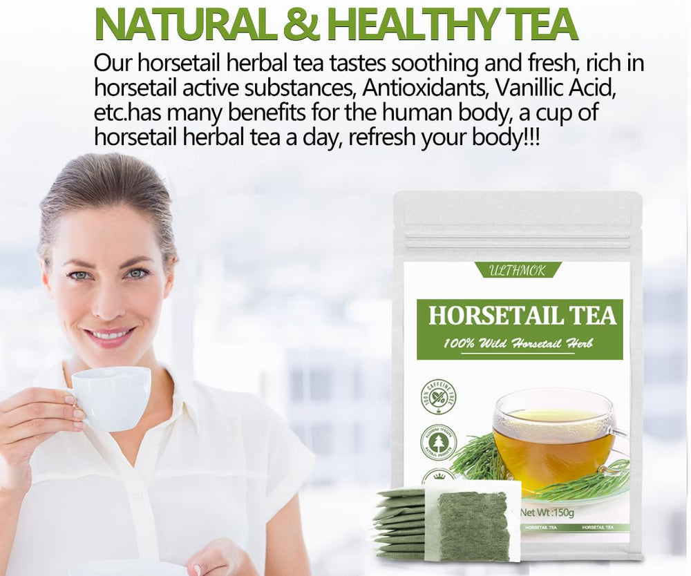 ULTHMOK aromatic horsetail tea emphasizes pleasant flavor and aroma.