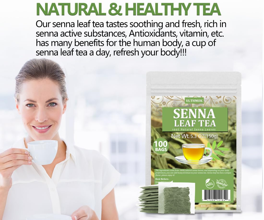 ULTHMOK aromatic, smooth senna tea in a warm cup.