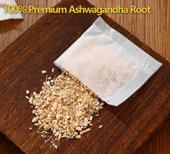 ULTHMOK Ashwagandha tea bags Assam variety suggest a mild, soothing cup.