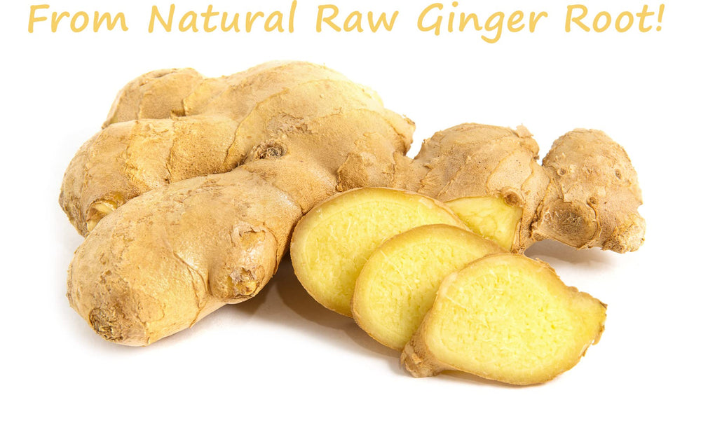 ULTHMOK dried ginger slices close-up highlighting natural color and texture.