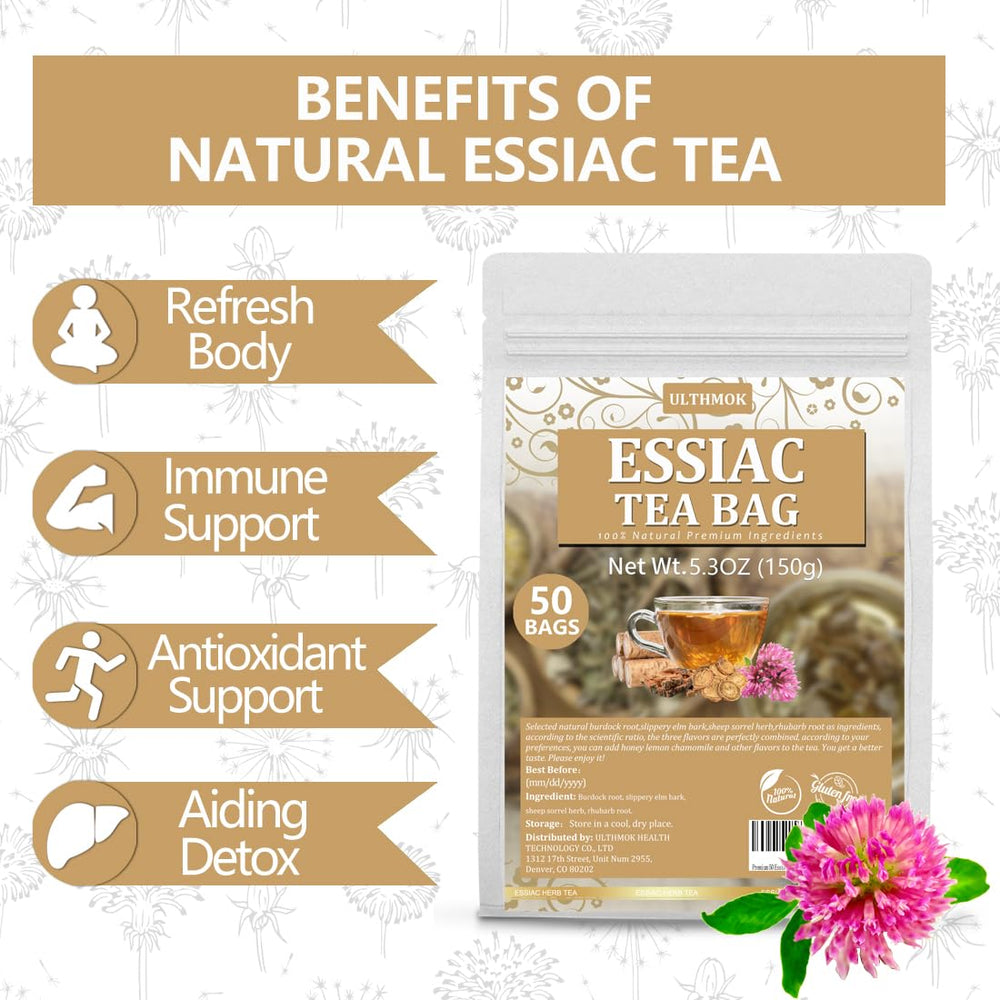 ULTHMOK Essiac Tea brewed cup delivers a soothing aromatic experience.