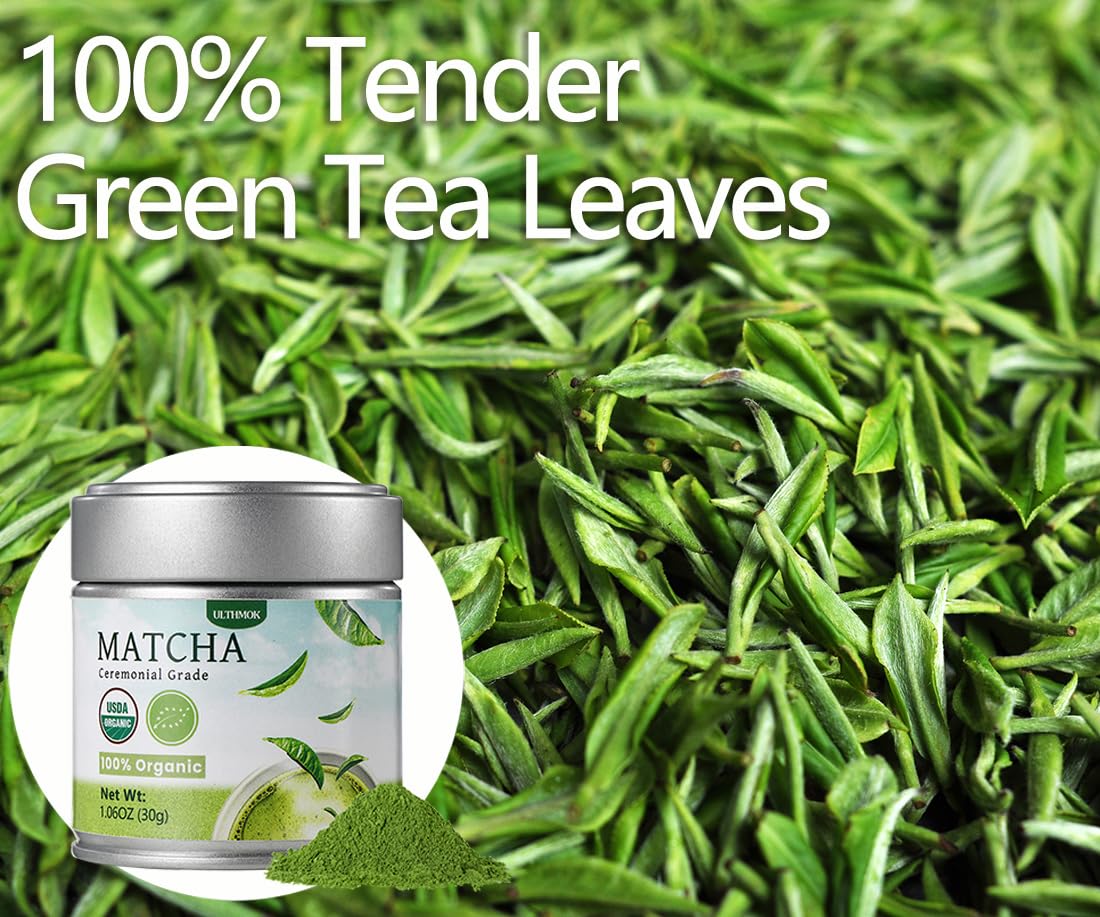 ULTHMOK first-harvest green tea leaves showcase freshness and antioxidant-rich flavor.