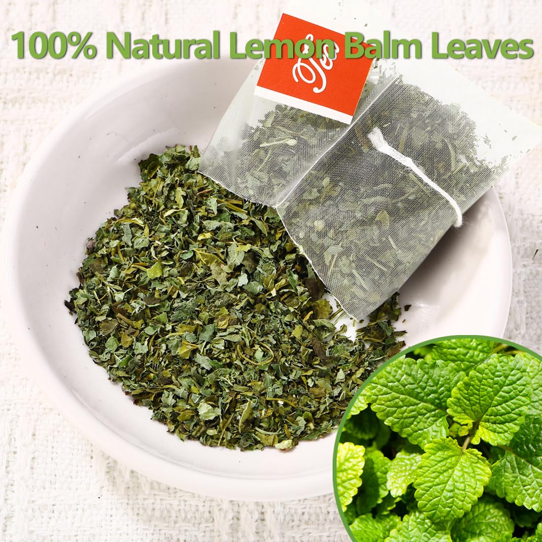 ULTHMOK lemon balm tea steeping captures gentle aroma for relaxation
