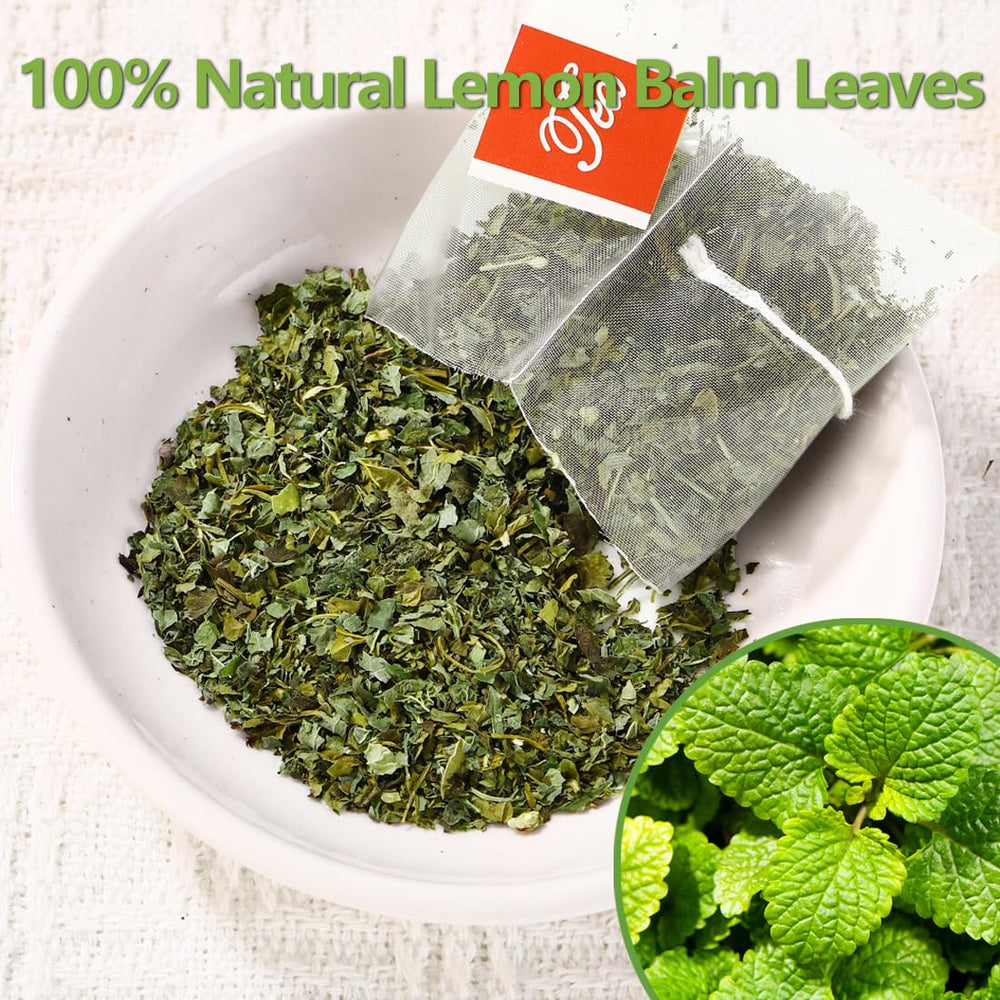 ULTHMOK lemon balm tea steeping captures gentle aroma for relaxation