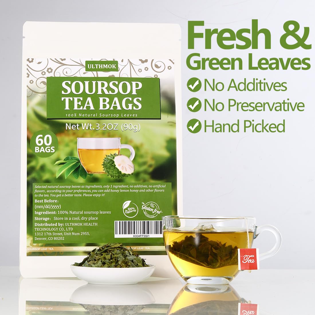 ULTHMOK soursop leaves sourced from natural farms ensuring purity.