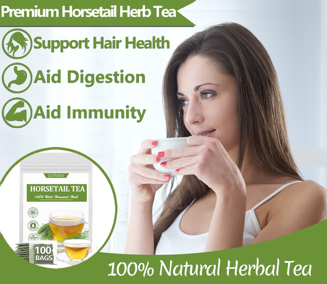 ULTHMOK no additives image communicates clean, preservative-free herbal tea.