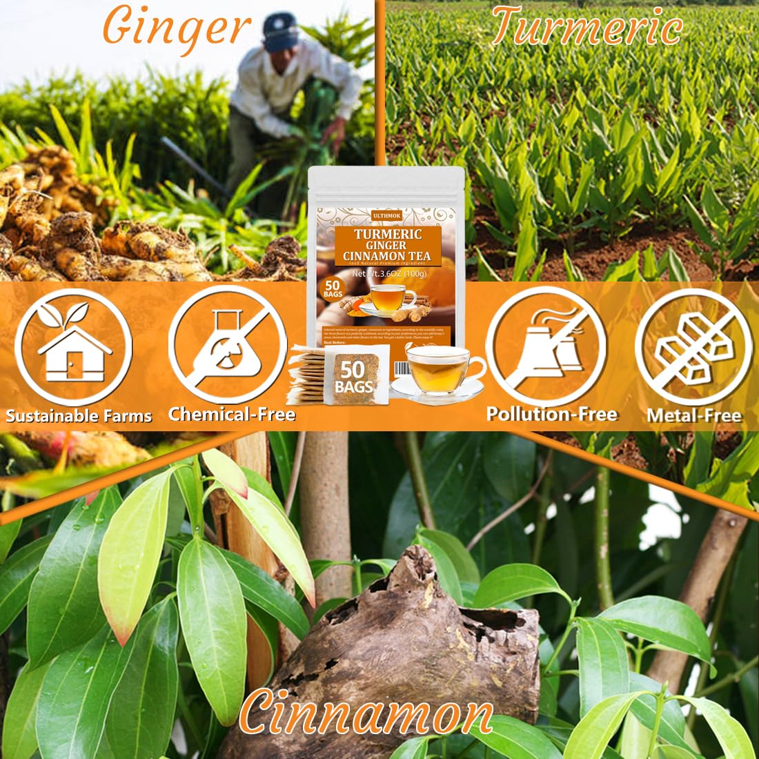 ULTHMOK packaging foil pouch keeps tea fresh and additive-free.