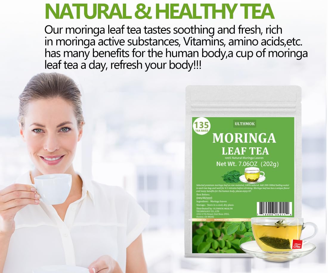 ULTHMOK premium moringa tea bags unboxing, ready to start.