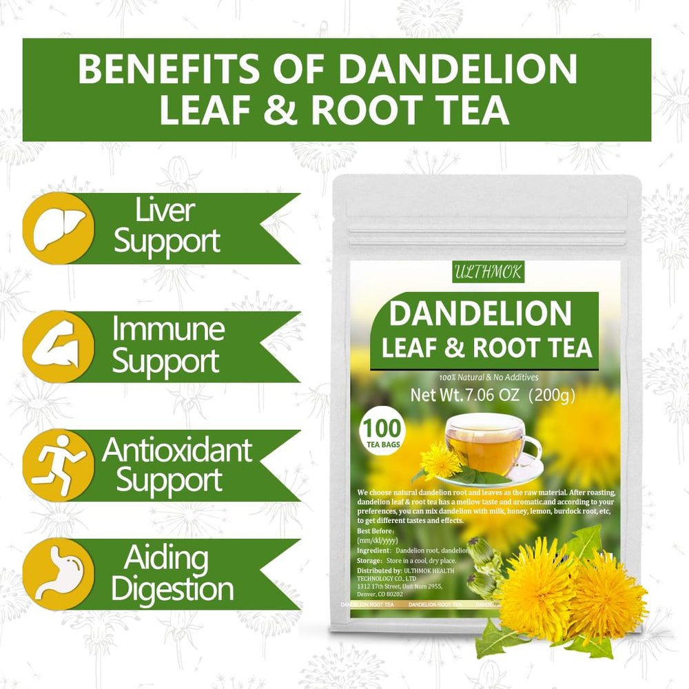 ULTHMOK steaming cup of dandelion tea evokes warmth.