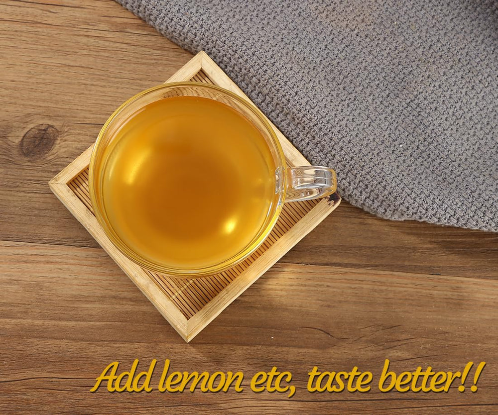 ULTHMOK tea bag detail with natural ingredients label