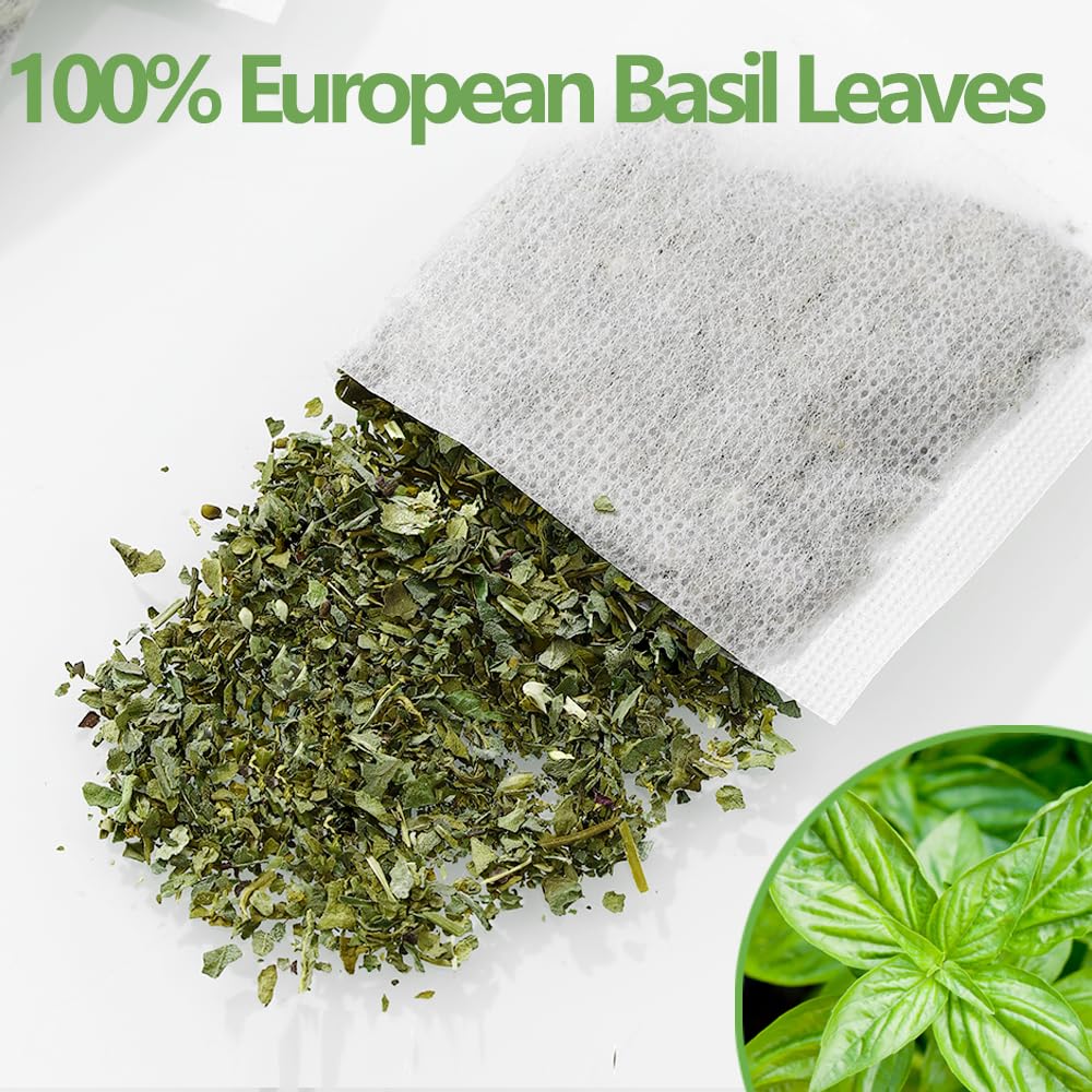 ULTHMOK Tulsi leaves close-up, 100% natural origin