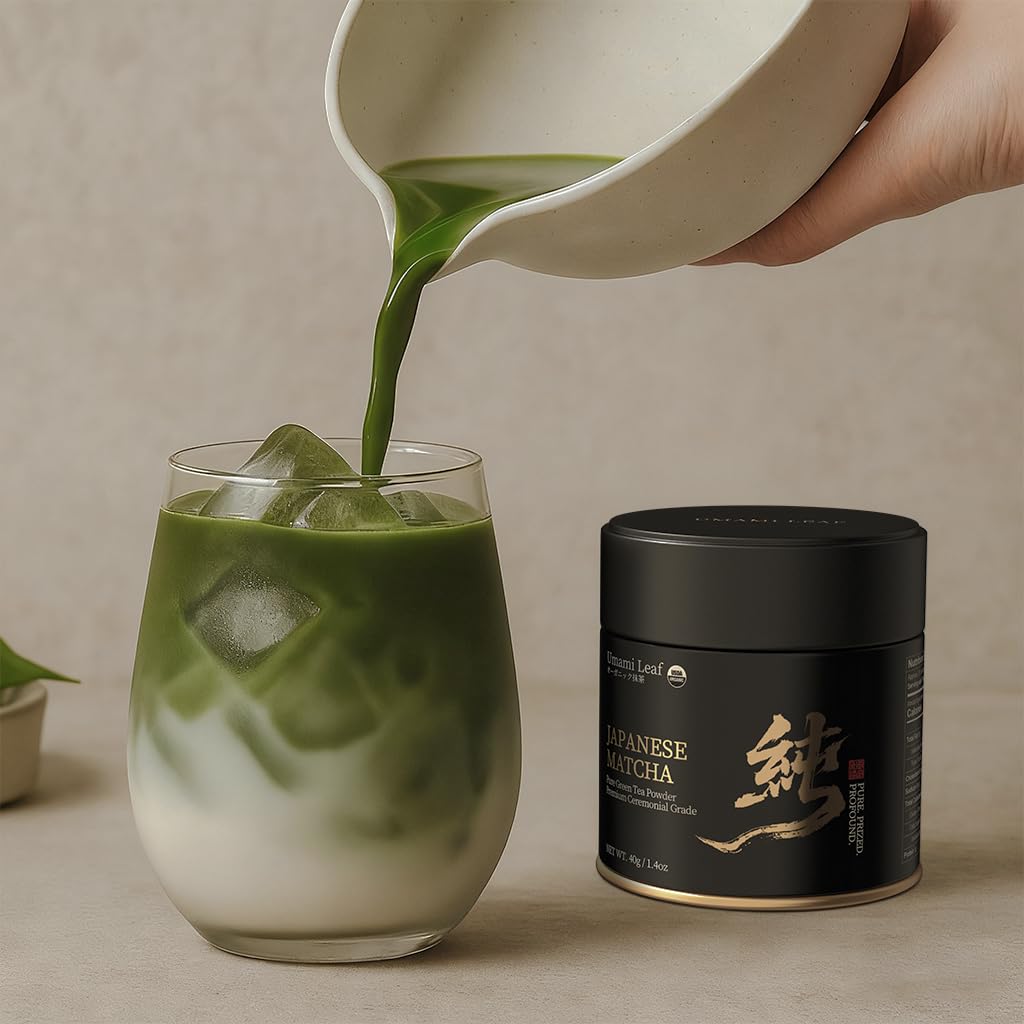 Umami Leaf cup setup highlights ceremony friendly presentation and aroma