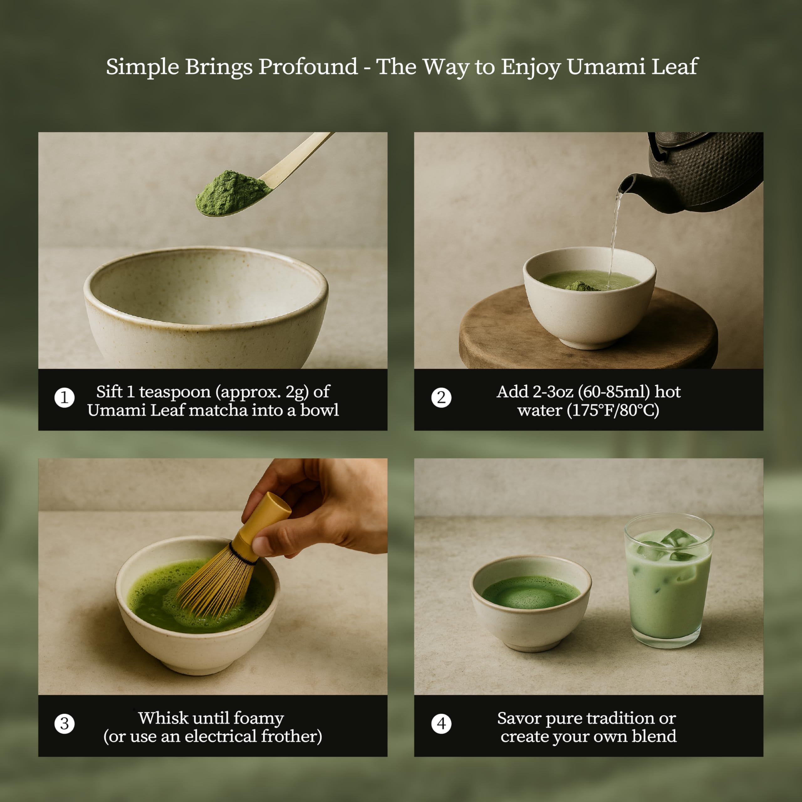 Umami Leaf Uji Kyoto origin signals authentic terroir and heritage