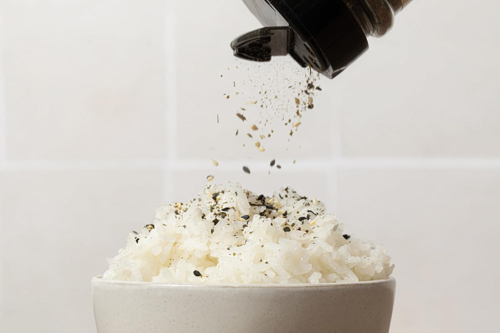 Grab-and-go bottle pour of Umino Furikake for on-demand flavor