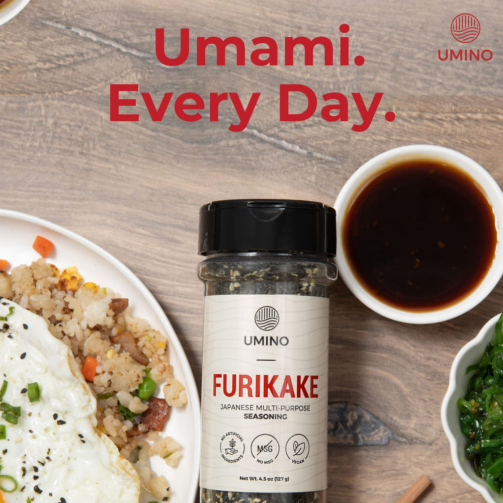 Eggs topped with Umino Furikake for added savory aroma