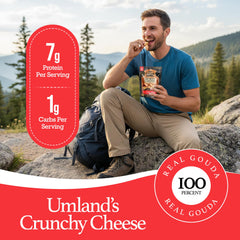 Umland's Gouda protein-packed snack – 7 g per serving for satisfying crunch.