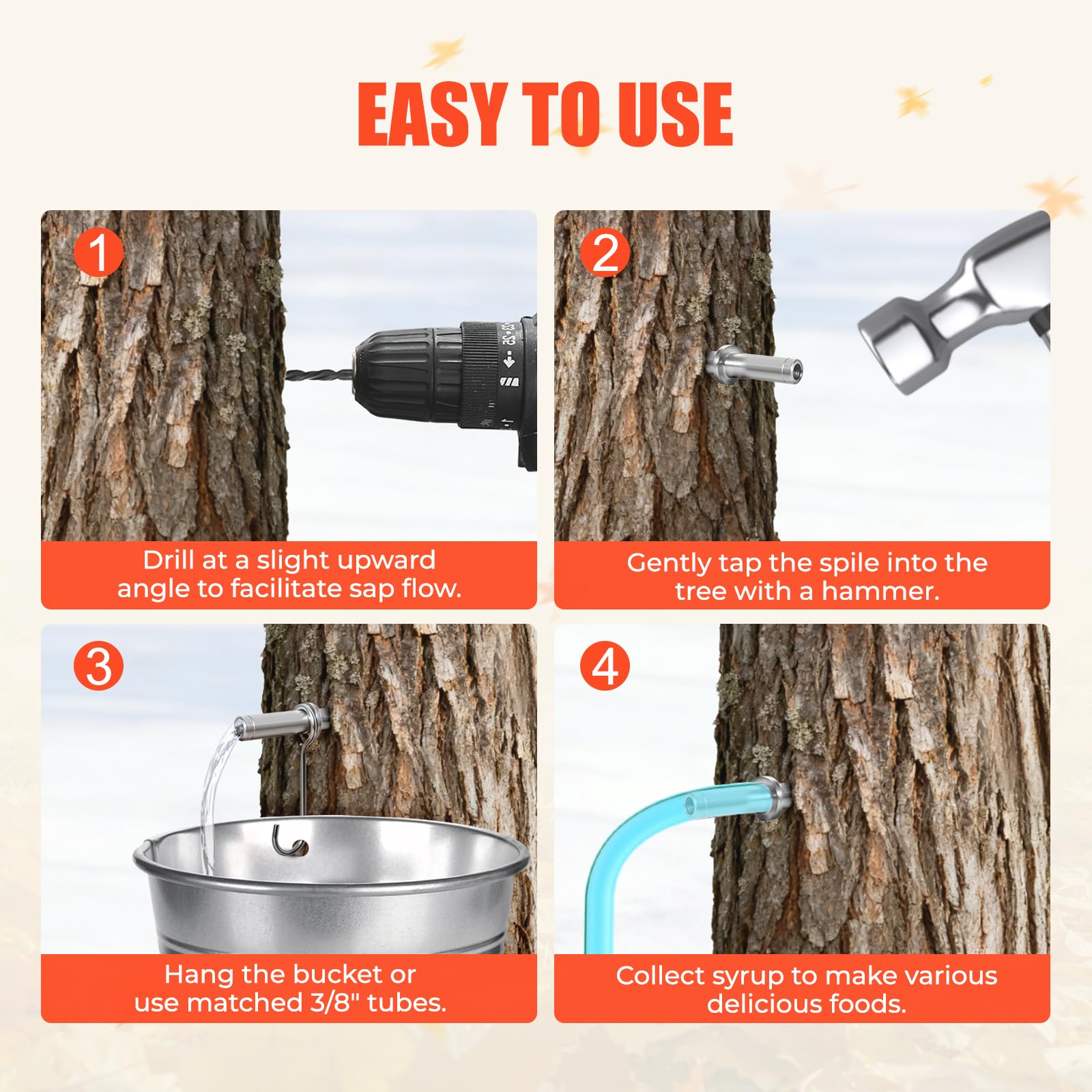 UMONIE durable kit designed for repeated seasonal sap collection.
