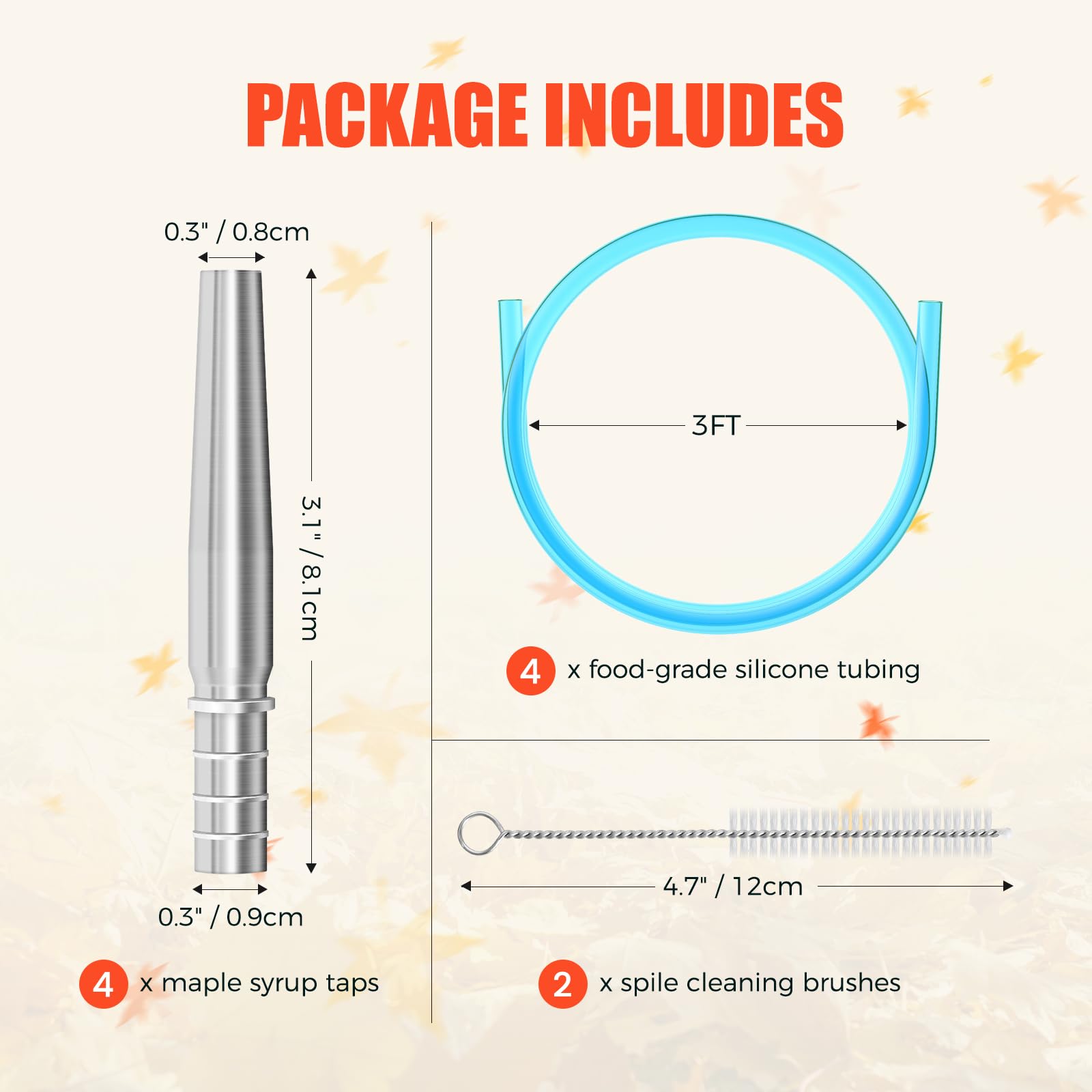 UMONIE Maple Syrup Kit tubing, food-grade silicone for odorless sap flow