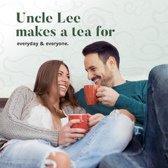 Uncle Lee's Organic Tea Variety Bundle packaging showing white and green options