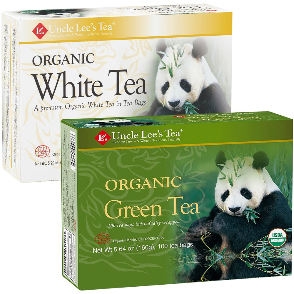 Uncle Lee's Organic White Tea bags for quick, soothing brews