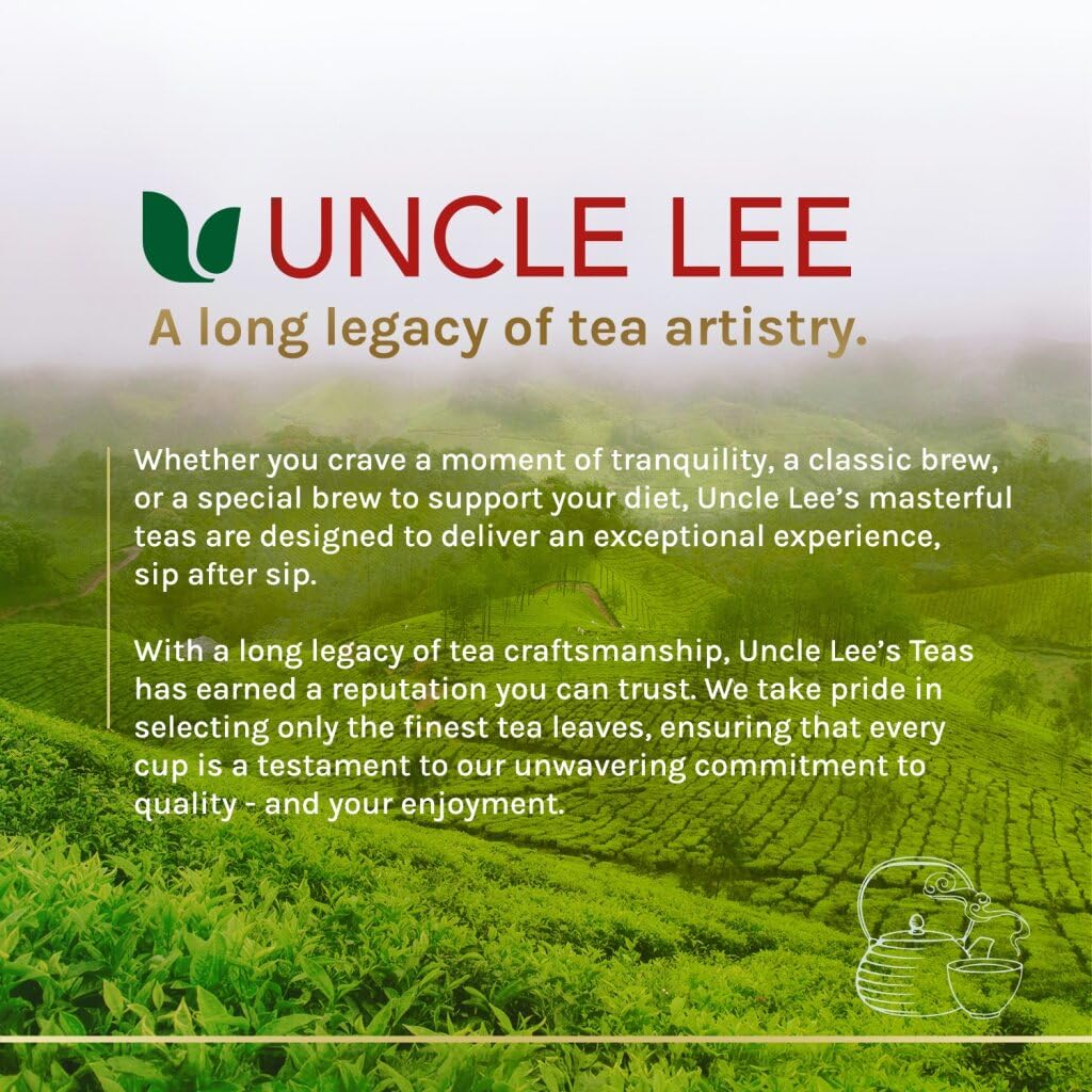 Uncle Lee's Premium Green Tea iced tea served on a sunny day