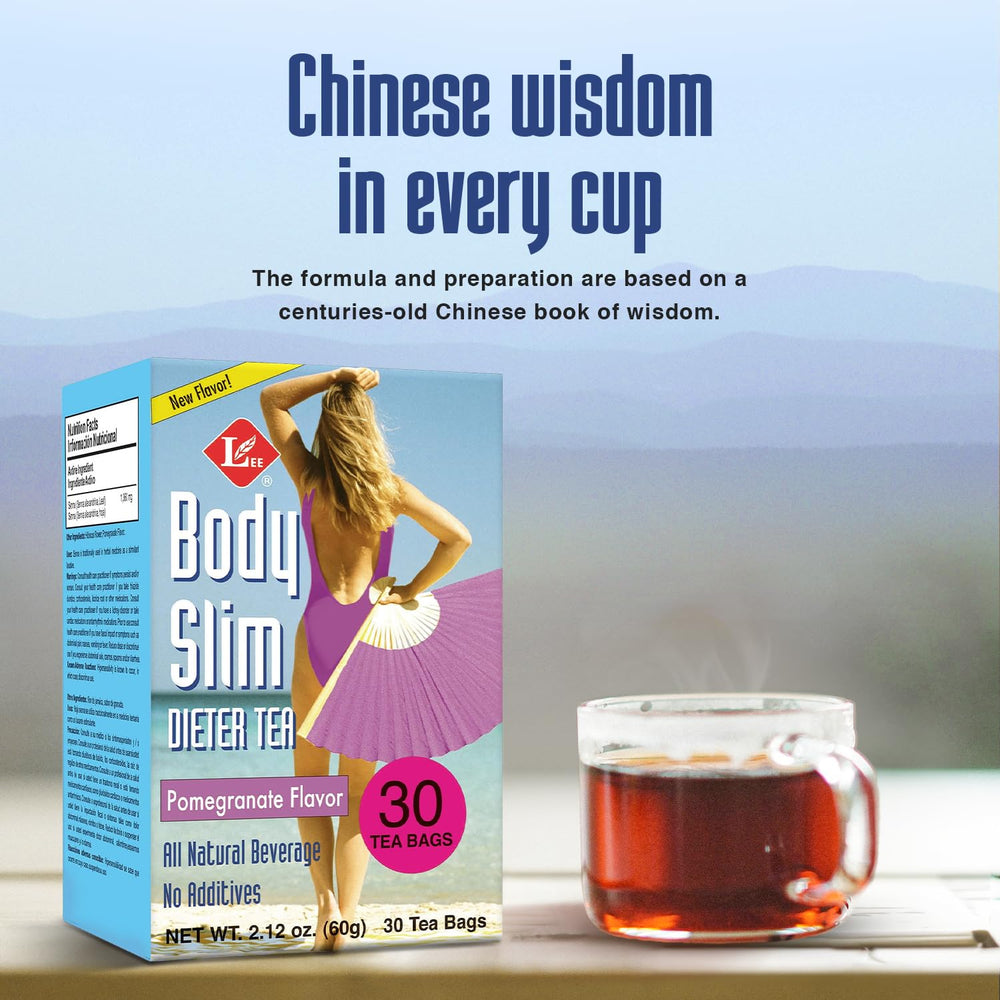 Uncle Lee's Tea Body Slim Tea brewed in a cup with easy steep.
